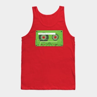 Cassette Tape (Apple Green Colorway) Analog / Music Tank Top